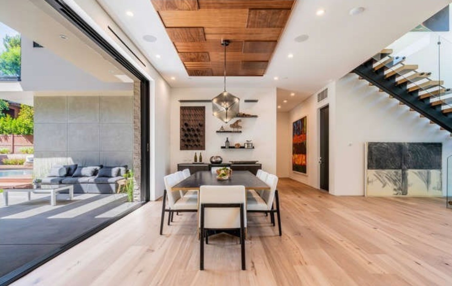 Renovated open-plan living space in a Los Angeles home