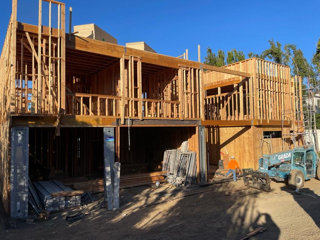 Framing detail and temporary bracing